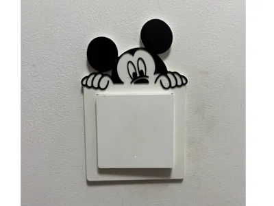 Mickey Mouse light switch cover decoration