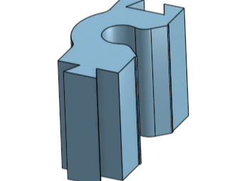 Stackable C cable clip