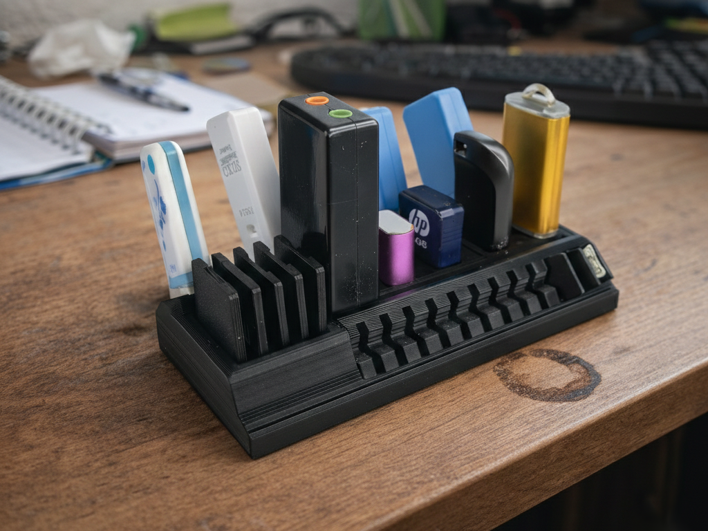 USB Drive & SD Card Hub  Ultimate Desk Organizer