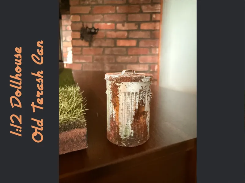 1:12 Dollhouse Trash Can