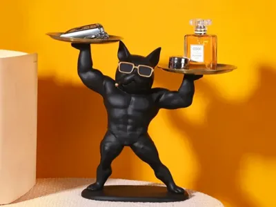 Bulldog with tray - Object holder