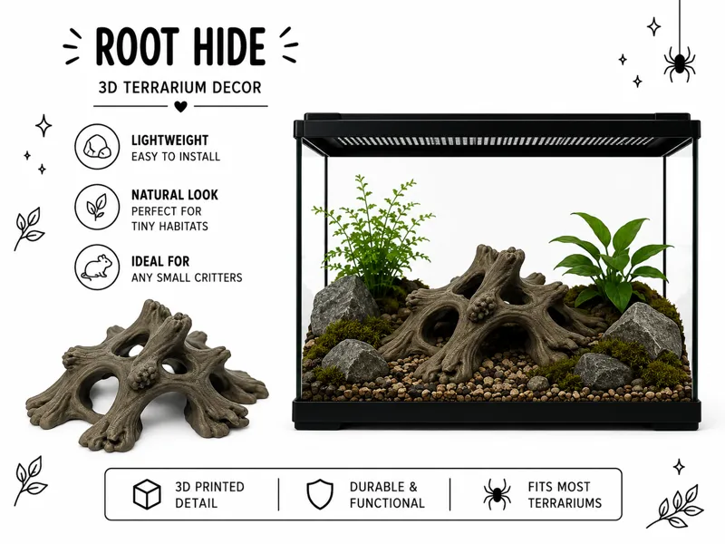 Natural Branch Hide |Natural Driftwood Style