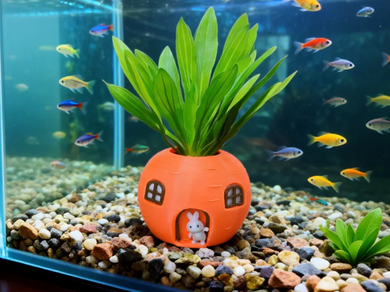 【萝卜屋】水草定植篮生态鱼缸造景|就像插在鱼缸里的“萝卜”