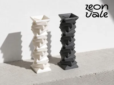 Brutalist Fold Tower Vase