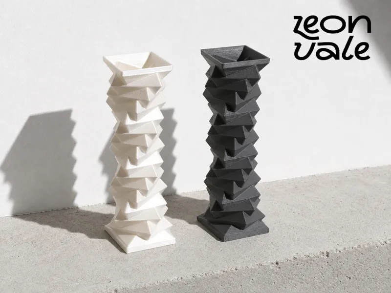 Brutalist Fold Tower Vase 粗野折面高塔花器 Vase