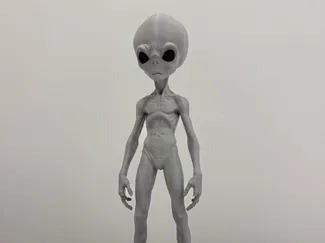 外星小灰人(带底座)