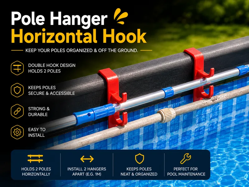 Double Pool Cleaning Pole Hanger
