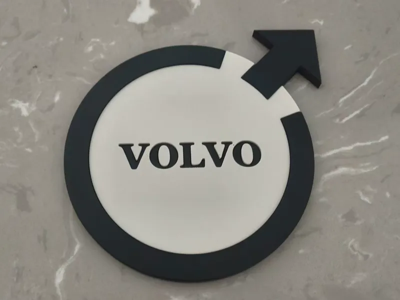 VOLVO Inspired Dual-Color Coaster / 双色嵌件杯垫