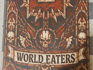 world eater stain glass banner