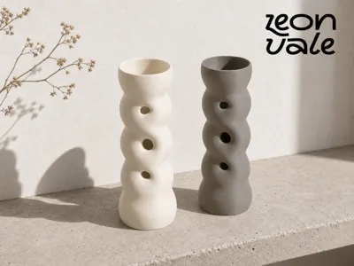 Rustic Hollow Organic Vase