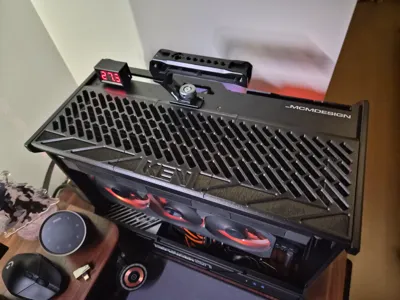 Magnetic radiator cover for VEDDHA DEFENDER 01 MATX case
