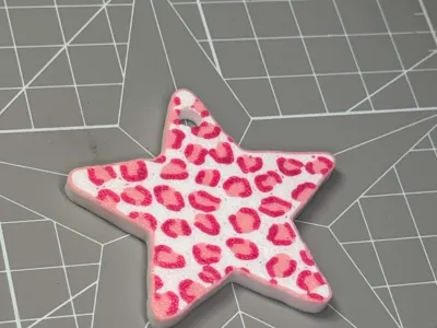 leopard paterned star