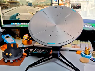 Delta Action Big Red Delta Satellite Dish Articulated Figurine (Big Guy)