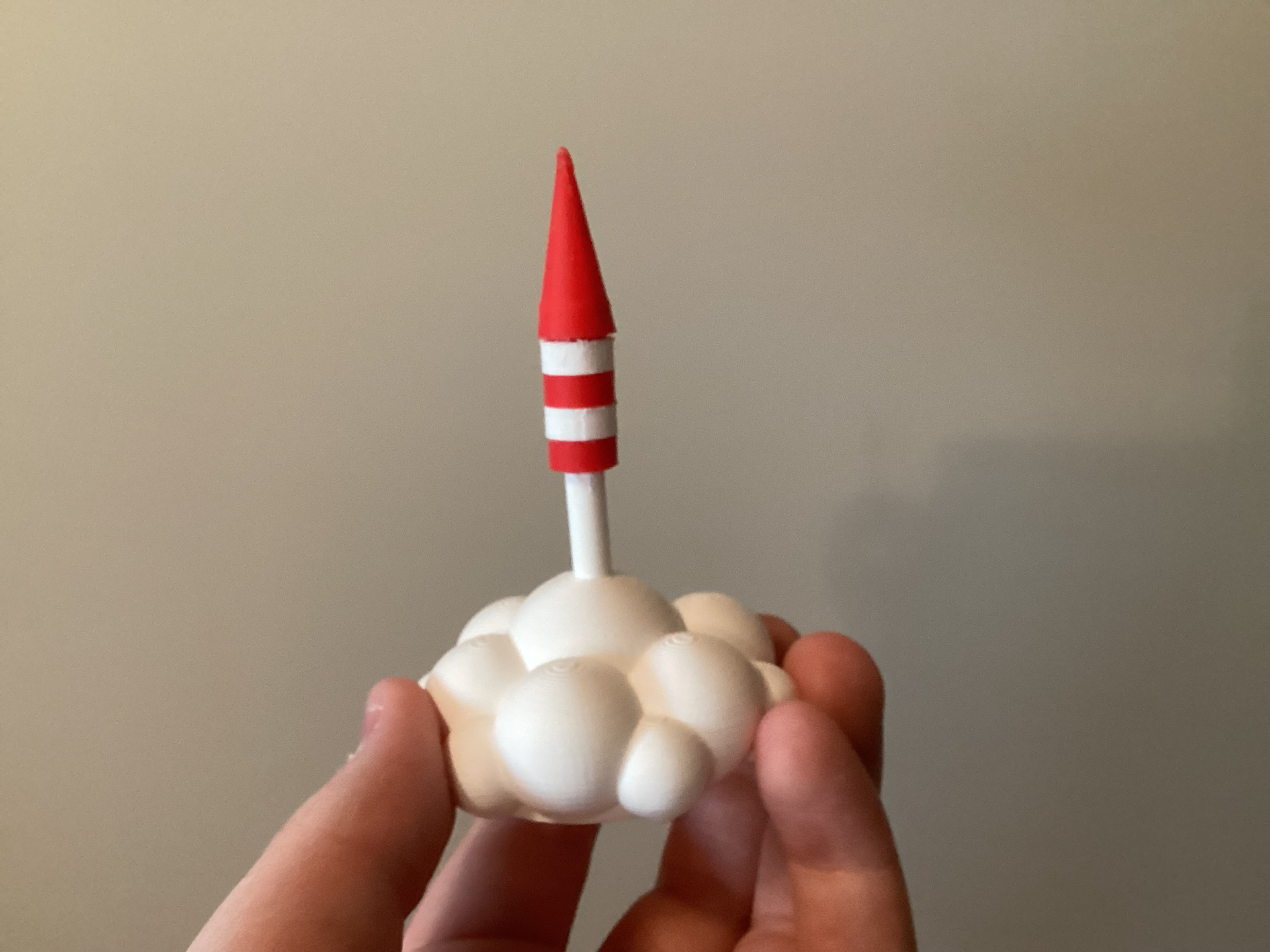 Launching Firework Rocket Display (4th of July)