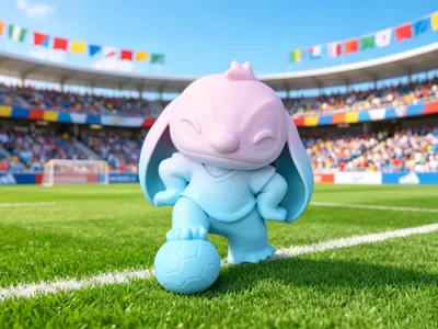World Cup Football Baby Stitch