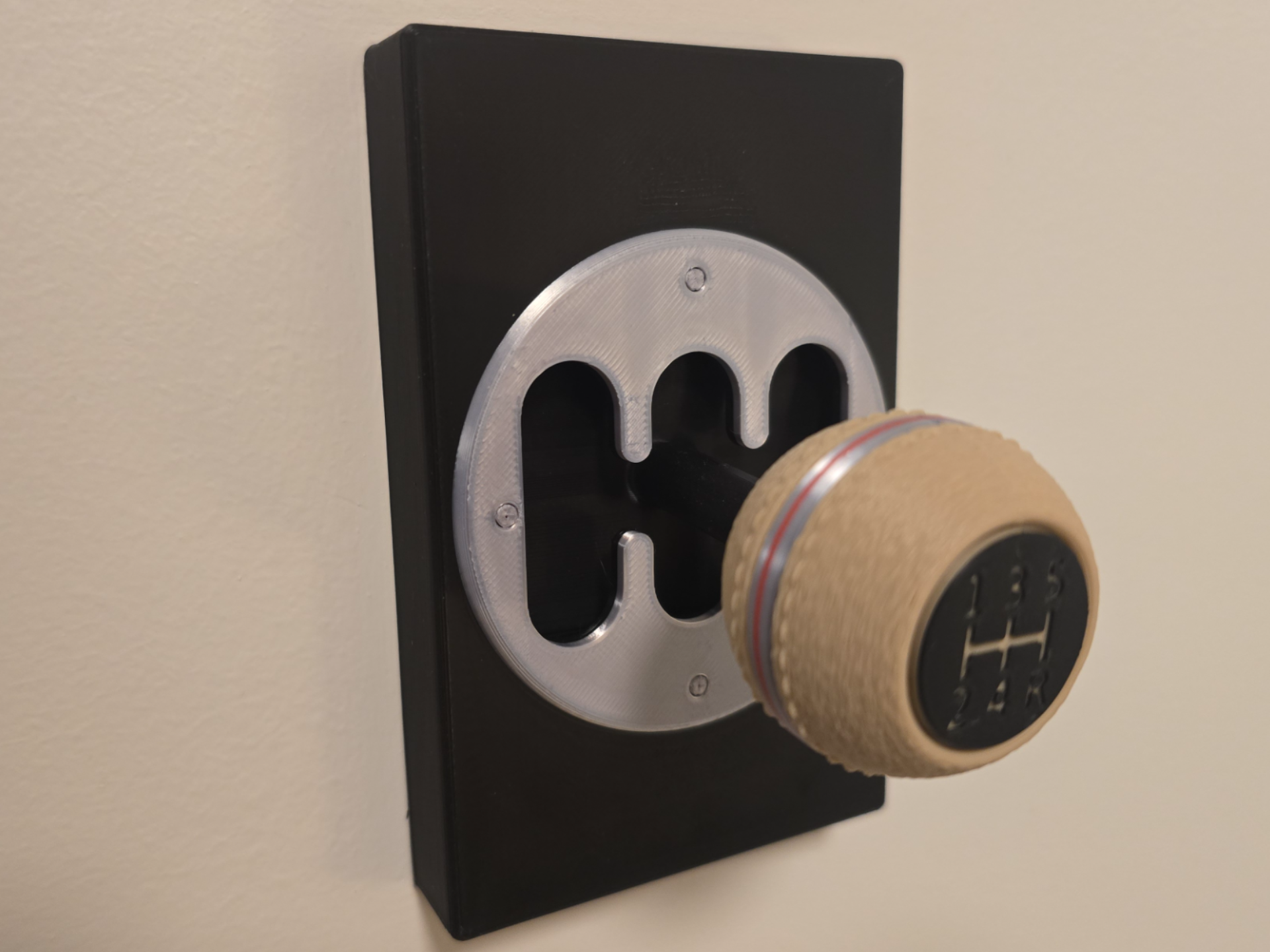 Manual shifter inspired Decora light switch cover