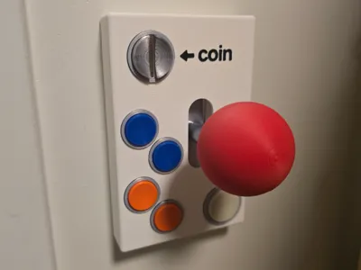 Arcade machine inspired Decora light switch cover