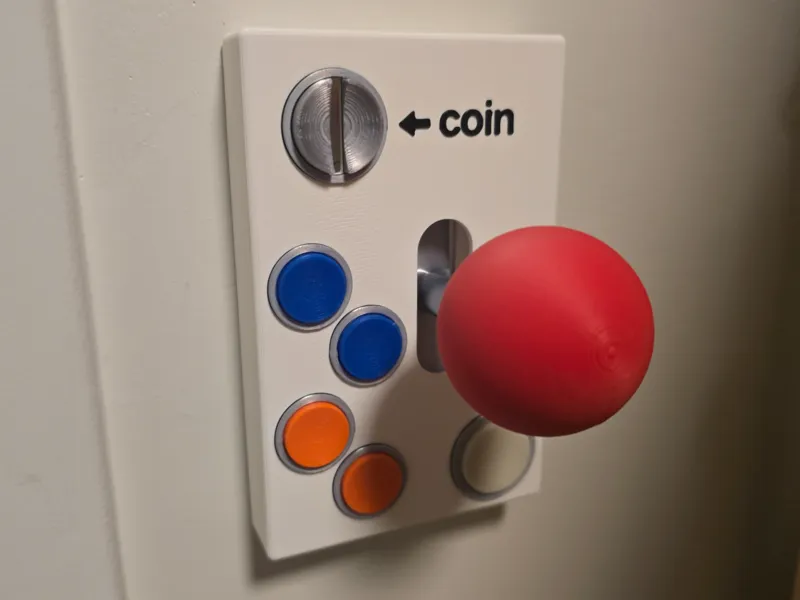 Arcade machine inspired Decora light switch cover