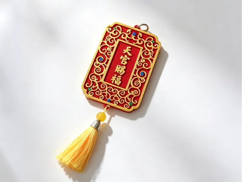 天官赐福 国风镂空吉祥挂牌 汽车挂件 背包挂件