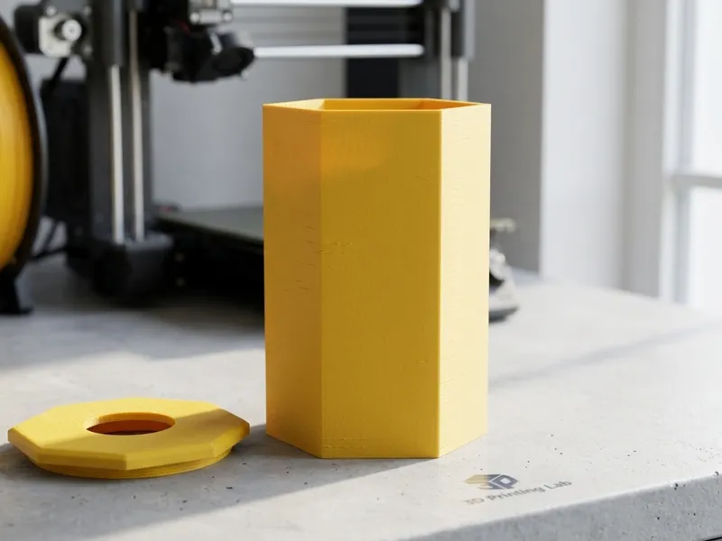 Parametric Hexagonal Desk Bin for 3D fillament