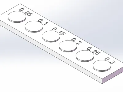 Shaft Hole Fit Tolerance Test