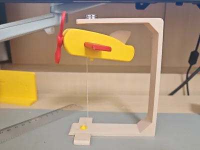 Magnetic Levitation Balancing Small Airplane Ornament | Rotatable Stress-Relief Desktop 3D Printed Model