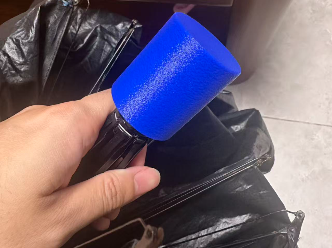 伞把手替换件 | 4种尺寸+测试环 | 绒毛防滑表面 — 20分钟找到你的尺寸