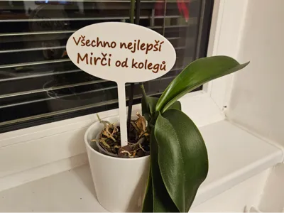 Gift tag with name