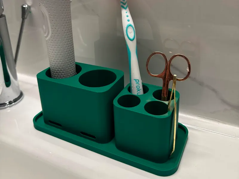 Modular Bathroom Organizer – Toothbrush & Razor