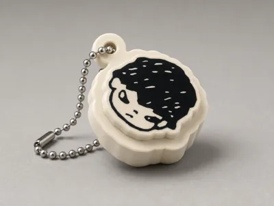 Two-Color Character MX Clicker Keychain