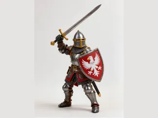 1/32 中世纪步行骑士(剑盾)