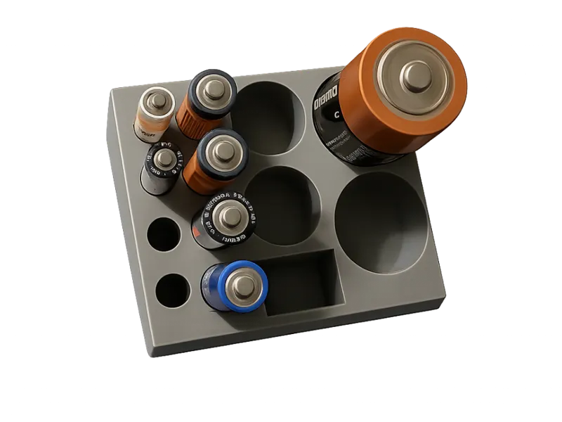 Louvered Battery Organizer