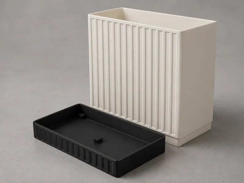 Frame Pattern Cutlery Drainer with Tray
