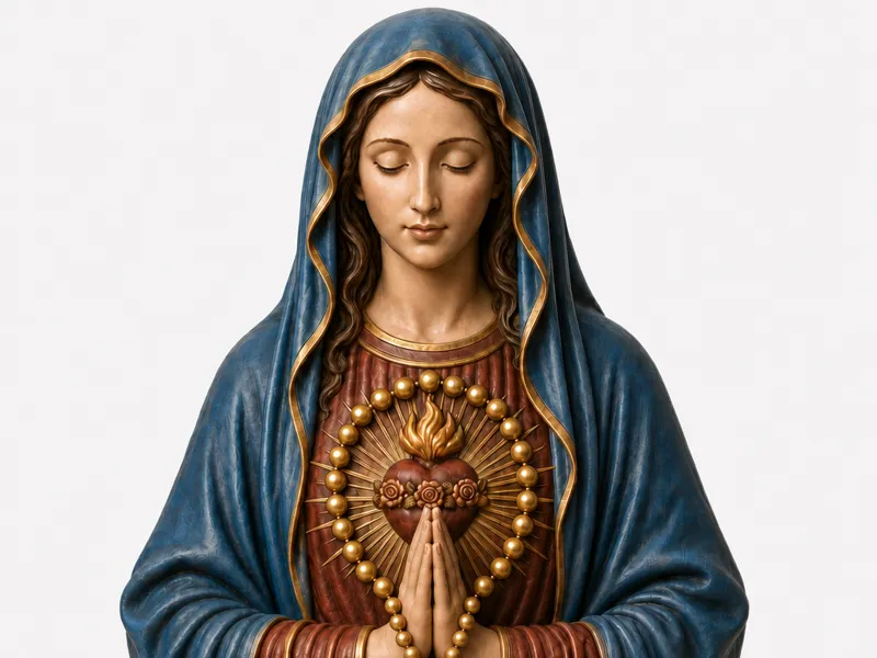 Busto Nossa Senhora - IMACULADO CORAÇÃO DE MARIA