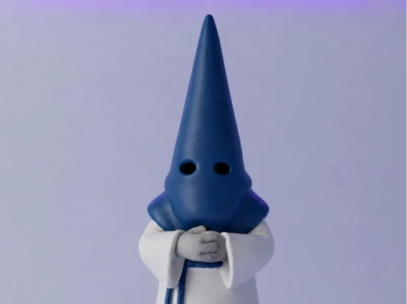capuchino con capirote para llavero