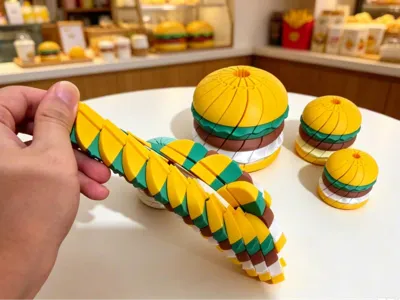 Hamburger Spinning Fidget Toy