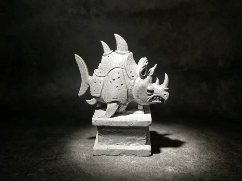 海绵宝宝—海犀牛雕塑
