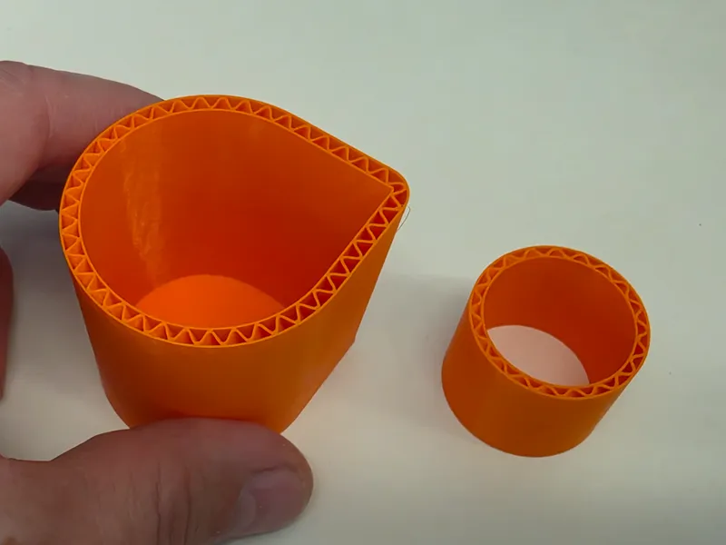 Corrugated Cup and Cylinder Demo