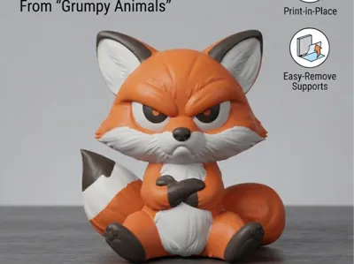Grumpy Fox From “Grumpy Animals”