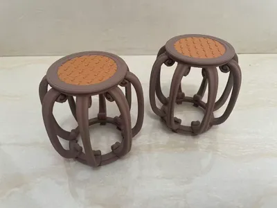 1:6 Scale Ming Dynasty Style Furniture: Eight-Legged Round Stool