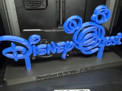 DisneyQuest Sign and Base