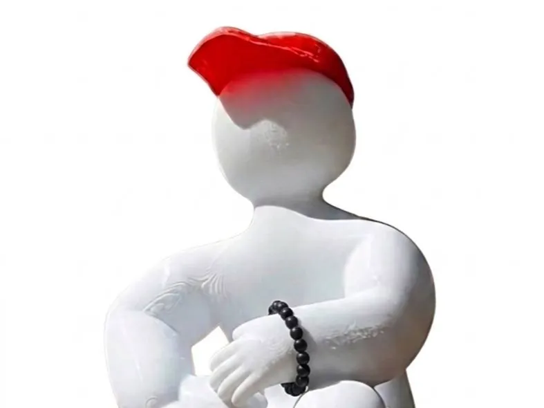 sitting man