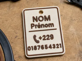 Parametric Personalized Contact Keychain