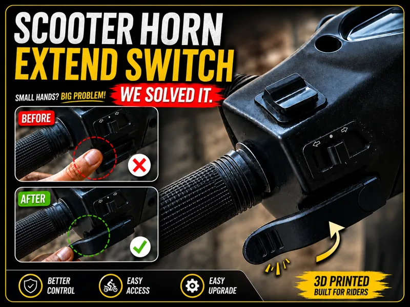 Scooter Horn Extend Switch