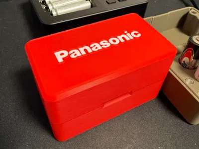 AA battery magnetic storage box Print in Place