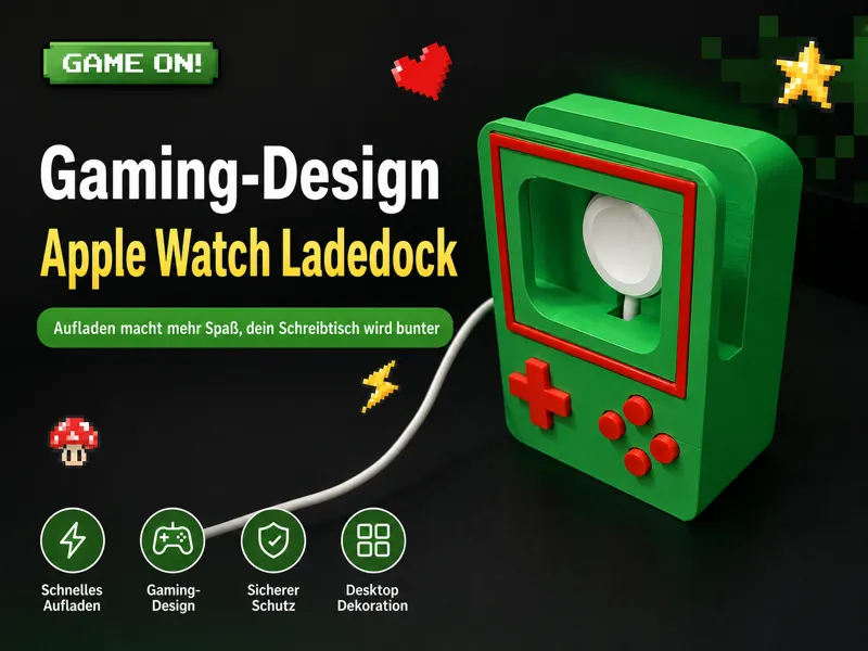 Apple Watch ladedock in gaming Design 