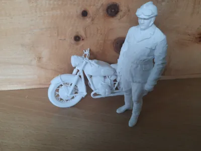 Motorcycle Man 60s BMW