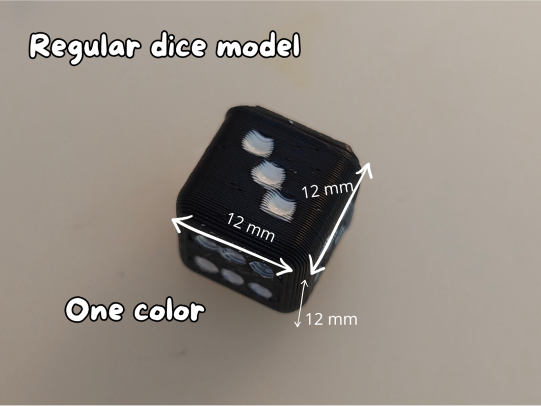 Dice (one color print)