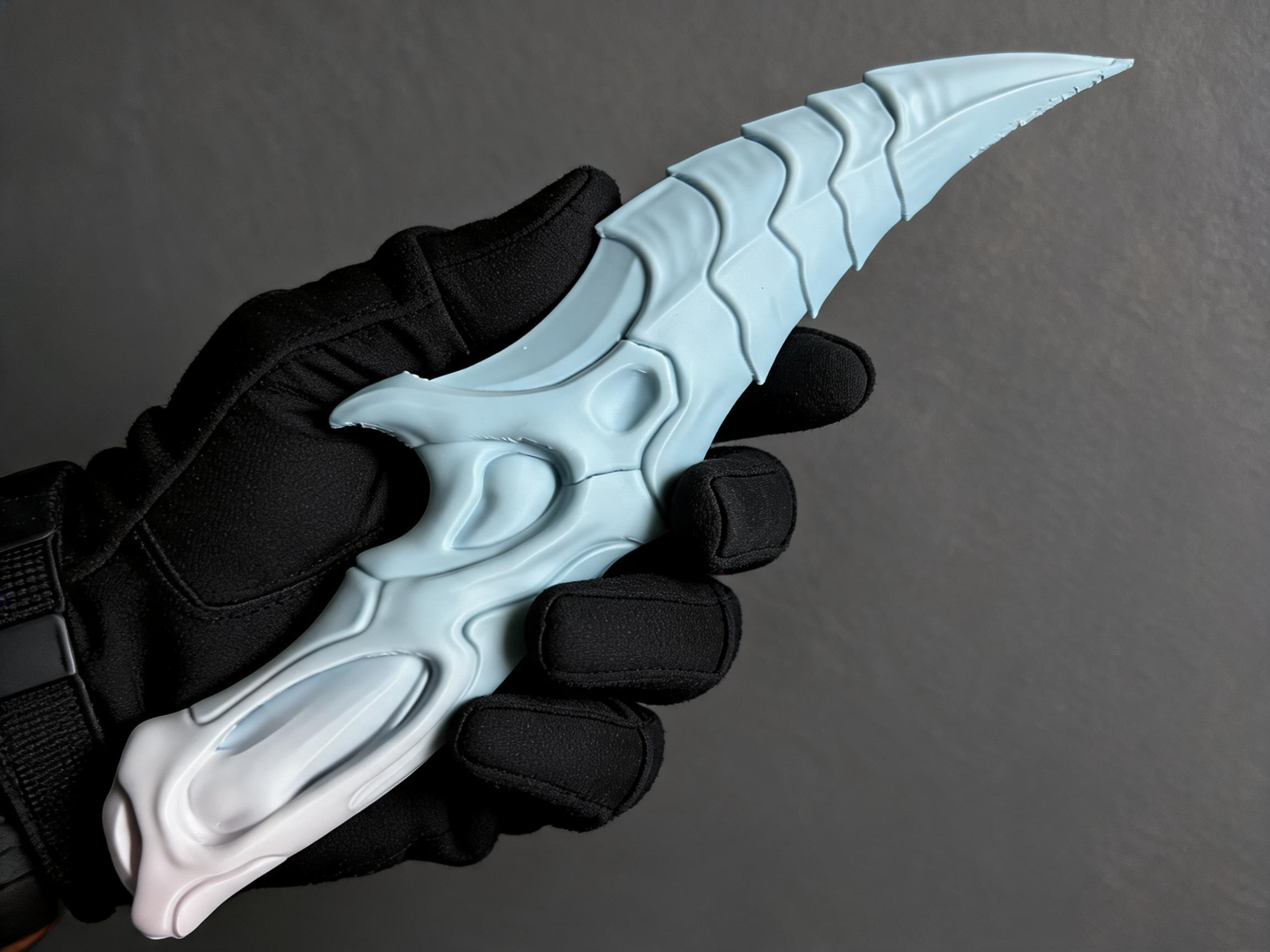 Alien Skeleton Ice Soul Tactical Dagger