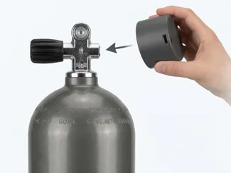 Scuba tank dust cap (Yoke)